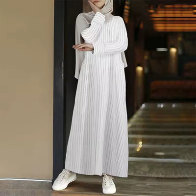 Serenity Linnen Abaya- Timeless Elegance in pure Simplicity